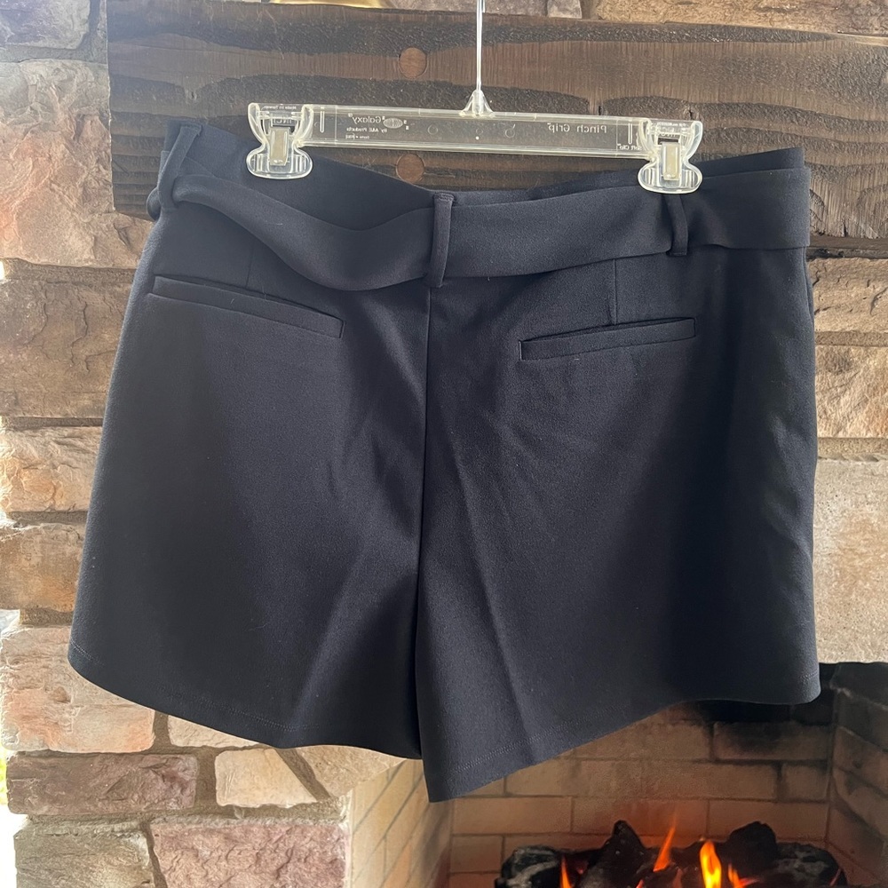 LOFT NWT Black Women's Shorts w/ Tie Front Large - Picture 2 of 6